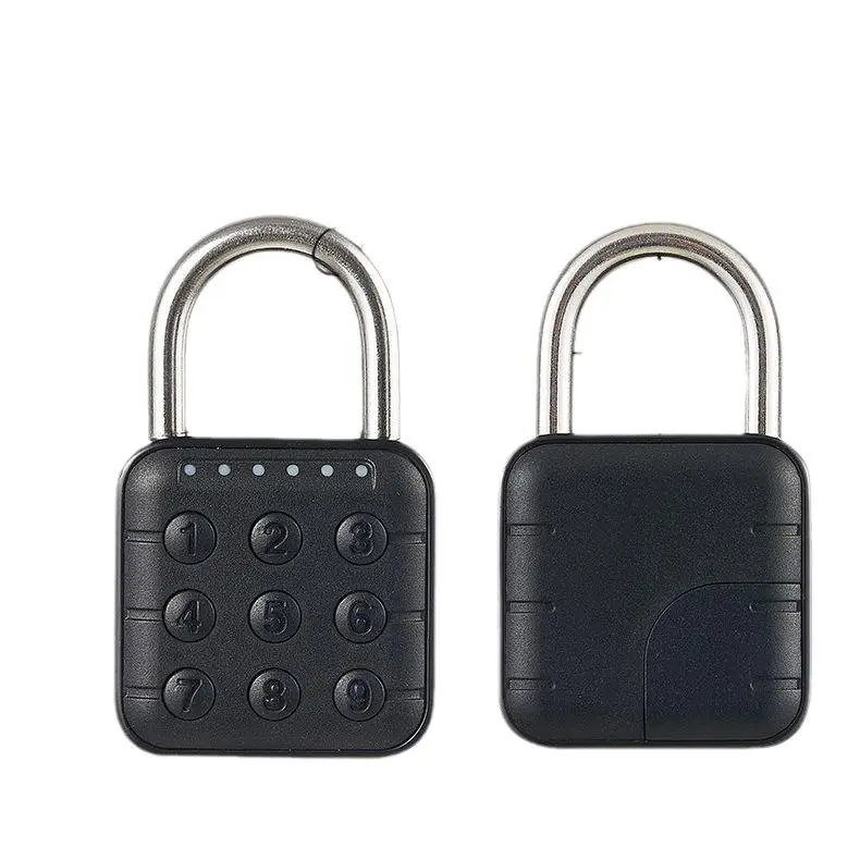 Small Smart Padlock Fingerprint Unlock Digital Keypad Memory Card for Tuya App for Waterproof P67 Keyless Entry Glass Door — image 2