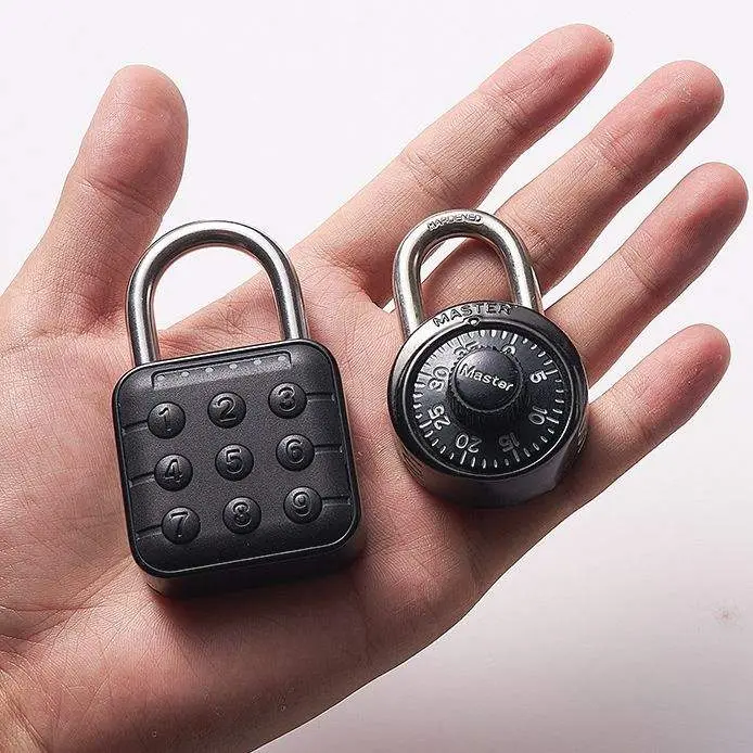 Small Smart Padlock Fingerprint Unlock Digital Keypad Memory Card for Tuya App for Waterproof P67 Keyless Entry Glass Door — image 3