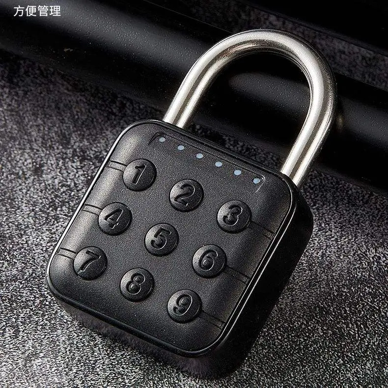 Small Smart Padlock Fingerprint Unlock Digital Keypad Memory Card for Tuya App for Waterproof P67 Keyless Entry Glass Door — image 5