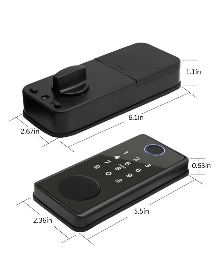 Sinovo 2024 Best Selling WiFi & for Bluetooth Smart Door Lock Fingerprint & Code Key Tuya App Remote Control Unlocked by Sinovo — image 5