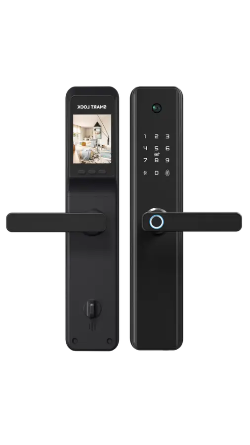 Tuya App-Enabled Intelligent Home Fingerprint Electronic Touch Keypad Door Lock Camera Doorbell for Wood Doors WiFi Cloud — image 3