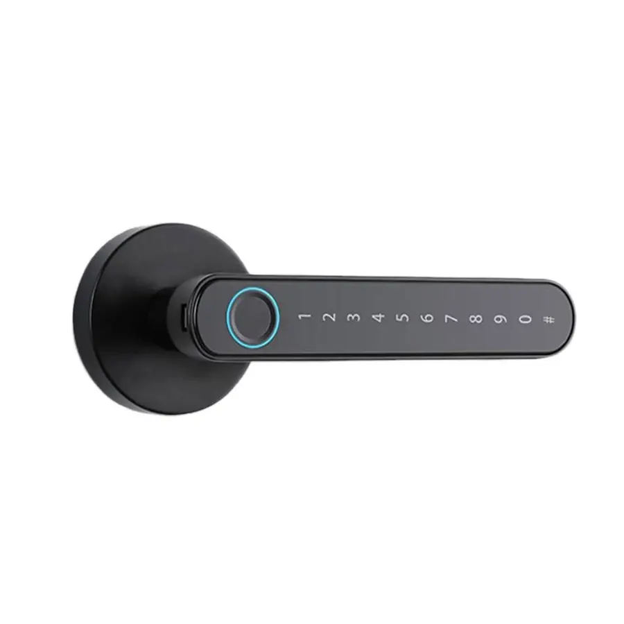 WiFi Smart Door Lock with Zinc Alloy Digital Touch Screen Keys for Steel & Wood Doors Cloud Data Storage Option — view 1
