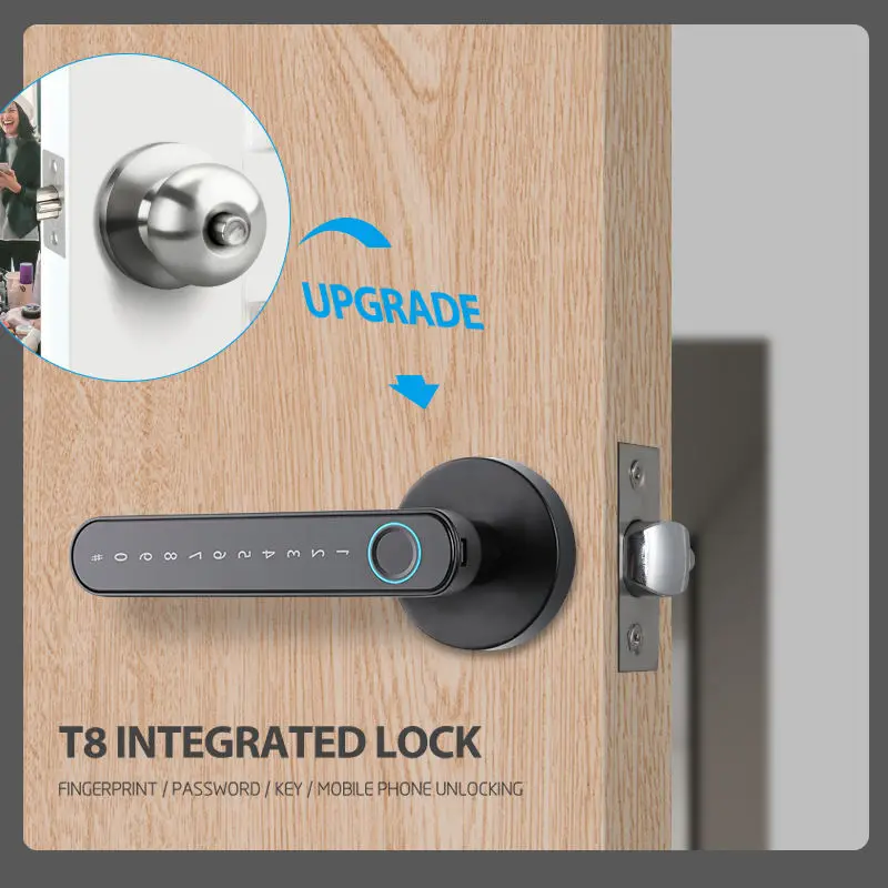 WiFi Smart Door Lock with Zinc Alloy Digital Touch Screen Keys for Steel & Wood Doors Cloud Data Storage Option — image 4
