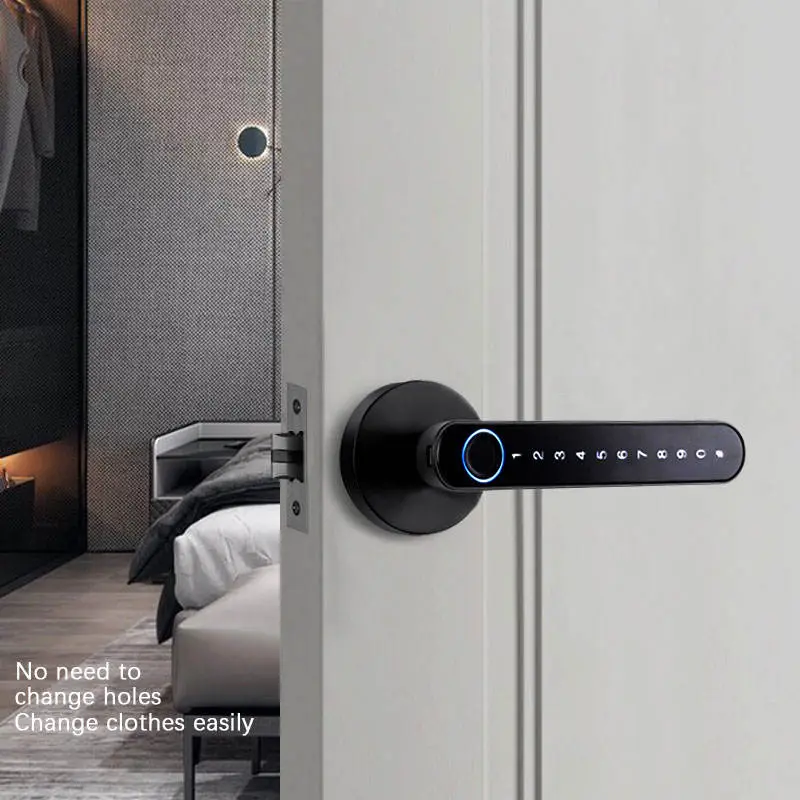 WiFi Smart Door Lock with Zinc Alloy Digital Touch Screen Keys for Steel & Wood Doors Cloud Data Storage Option — image 5