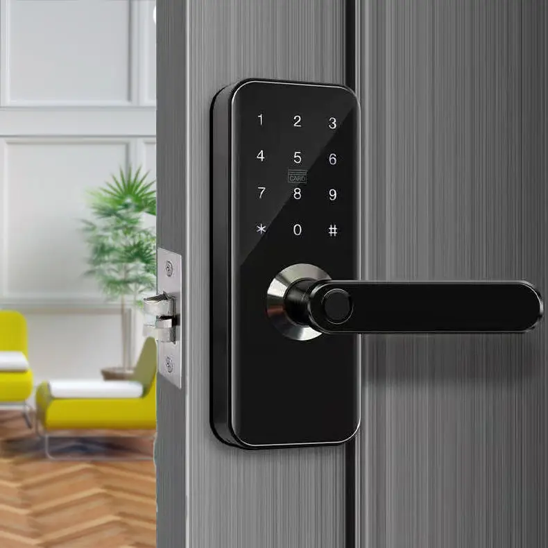 Sinovo Smart Wood Door Lock WiFi Electronic Biometric Fingerprint & Combination Security for Hotels & Apartments — image 4