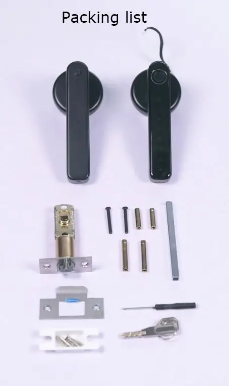 Sinovo Ttlock App Fingerprint & Combination Handle Smart Door Lock for Home Hotel Office-Stainless Steel Door WiFi Network — image 6