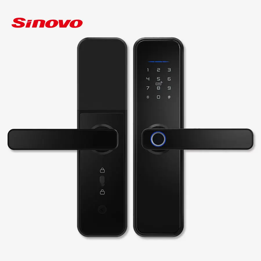 Factory Direct Smart Digital Locks Ttlock Five Unlock Way Wifi Enabled for Home Office & Apartment Wooden Metal Door Locks — image 5