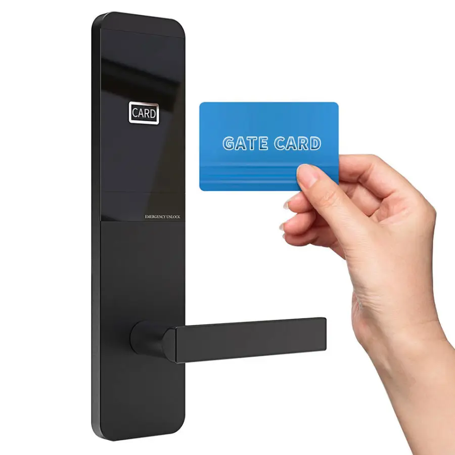 SinovoTEC FM-A6 US ANSI Mortise Smart Door Lock System NFC Card Unlock Aluminum Alloy 4 AA Batteries for Motel/Hotel Anti-Theft — image 3