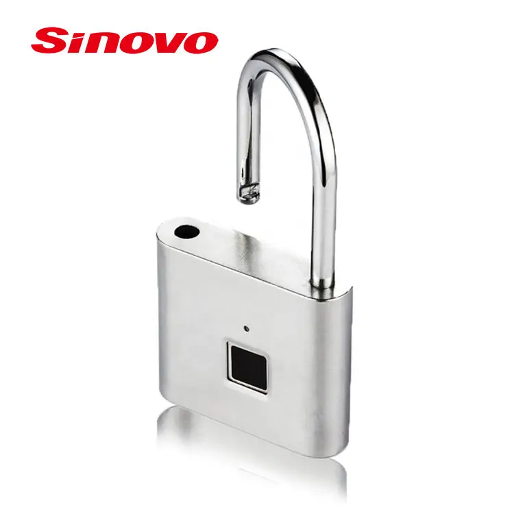 Candado Con Huella Digital Travel Security Door Lock Smart Keyless USB Rechargeable Smart Fingerprint Padlock — image 3