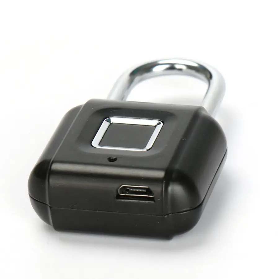 Portable Smart Padlock Zinc Alloy Suitcase Bag Safe with Fingerprint & Thumbprint Unlock Candado Inteligente — view 1