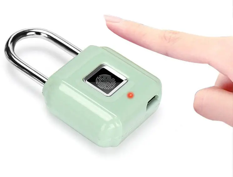 Portable Smart Padlock Zinc Alloy Suitcase Bag Safe with Fingerprint & Thumbprint Unlock Candado Inteligente — image 3