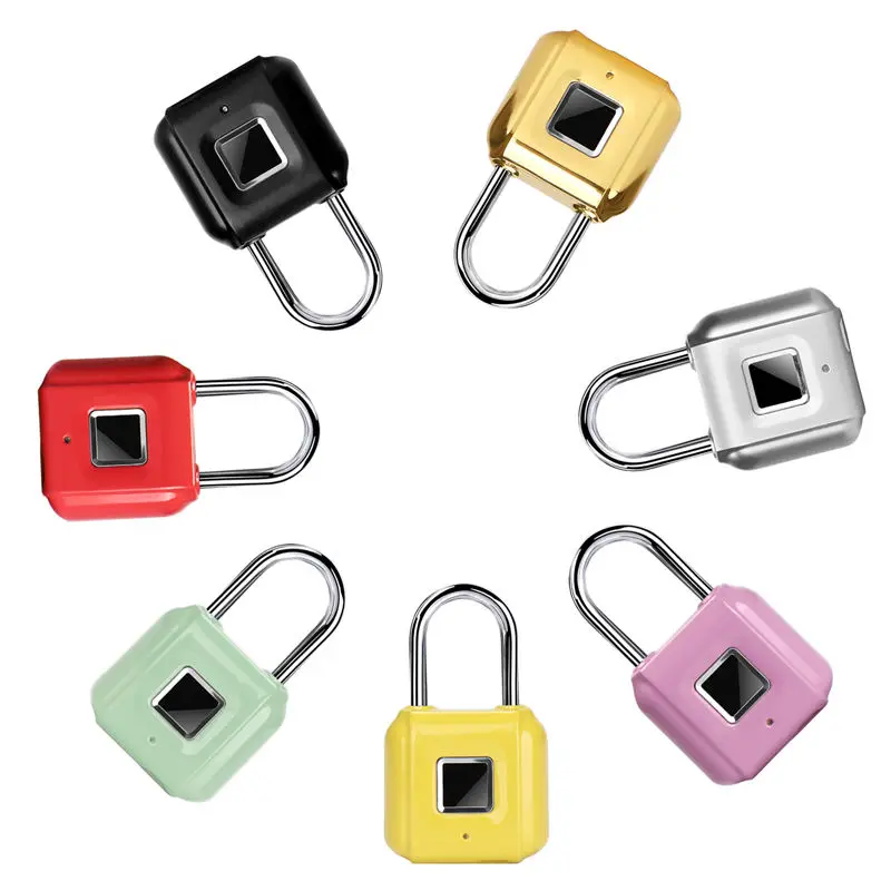High Security IP26 Smart Lock Combination Zinc Alloy Door & Fingerprint Unlock for Wood Door New Padlock Intelligent — image 2