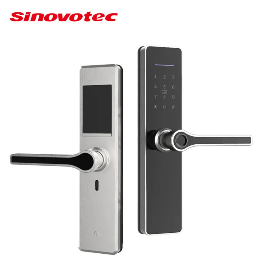 SinovoTEC FM-58 Modern Outdoor Smart Lock Home 304 Stainless Steel Digital Password Fingerprint Wi-Fi Tuya App Easy Installation — image 5