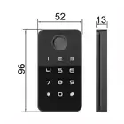 Sinovo Smart Fingerprint Cabinet Lock with Cloud & App Network Aluminum Alloy Fingerprint + Password Unlock Black/Gold — image 5