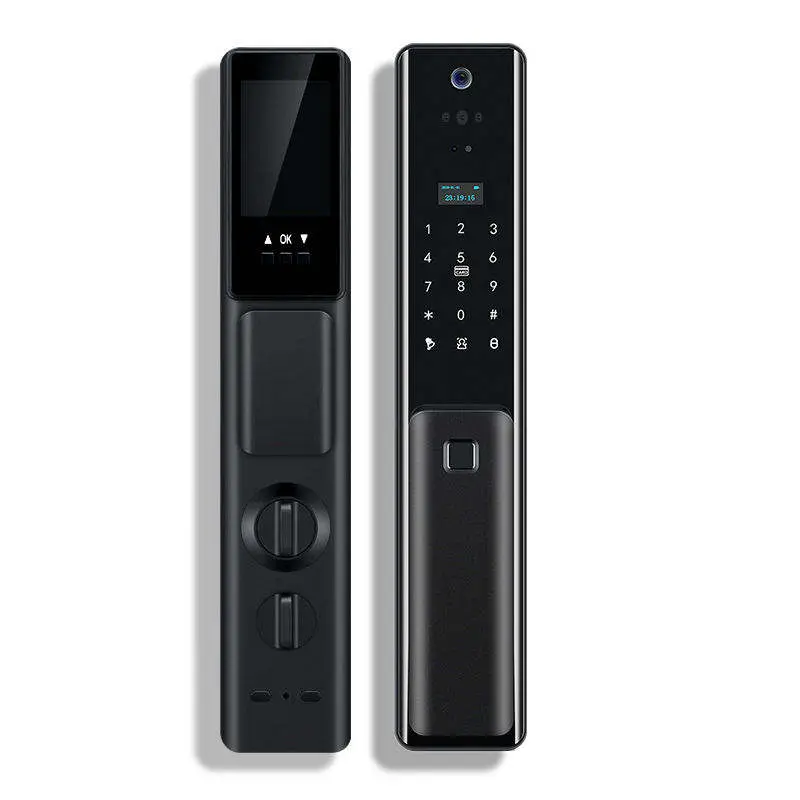 Sinovo Tuya Wifi App Digital Lock High Security 3DFace Recognition Smart Door Lock With Fingerprint Camera — view 1