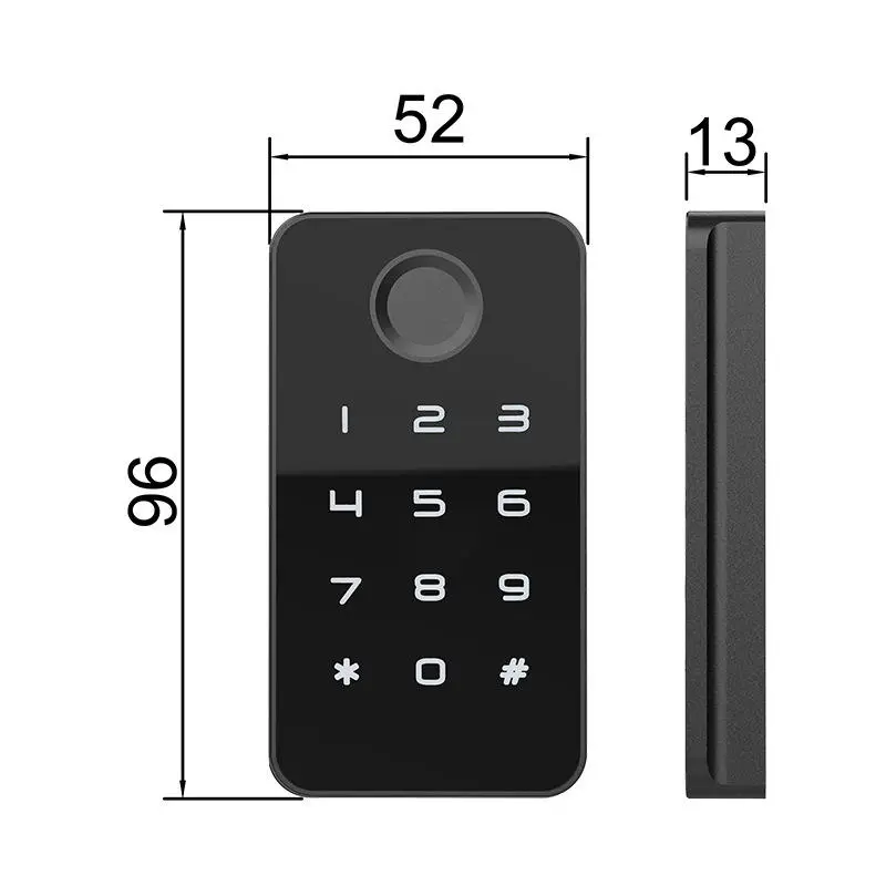 Smart NFC Digital Drawer Cabinet Door Lock Biometric Keyless Keypad Code Memory Card Furniture Smart Keyless NFC Digital Number — image 6