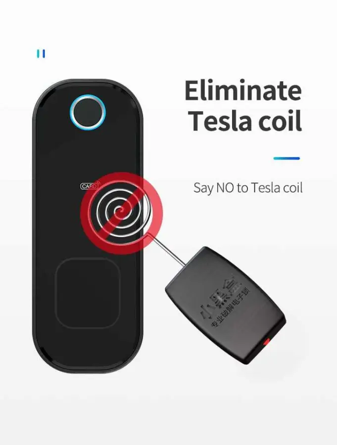 Automatic TTlock Smart Electric Door Lock Tuya App Digital Euro Cylinder WiFi Connectivity Wood Door Aluminum Alloy Black Cloud — image 5
