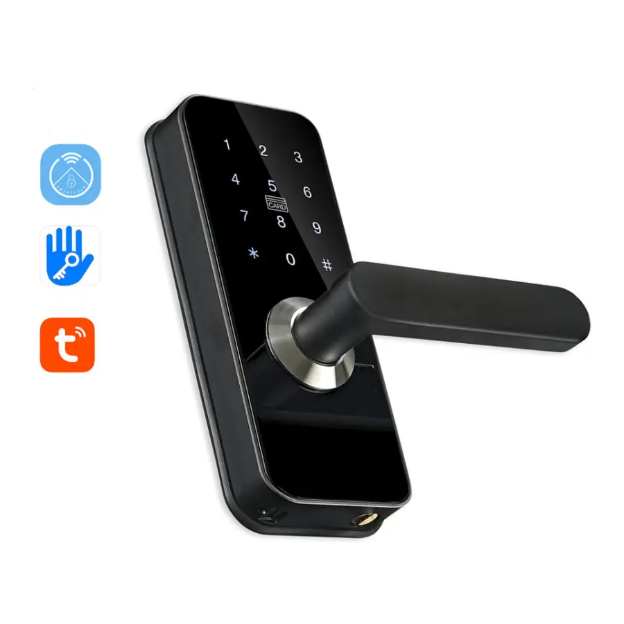 Anti Theft Home Office Weatherproof Outdoor Gate Lock TTlock AA Alkaline APP Electric NFC Digital Door Lock — image 3
