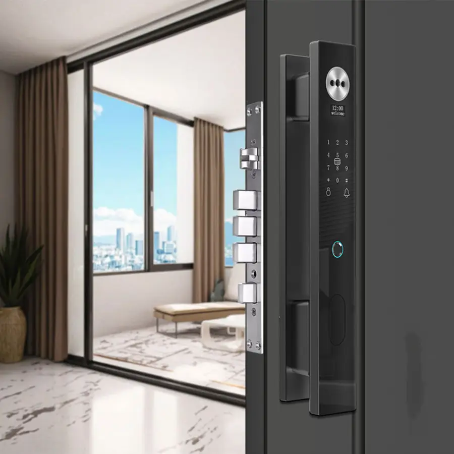 Factory High-performance Smart Lock Wood Fingerprint Digital 3D Face Recognition Palm Vein 4.5-inch Screen 4200mAh Batte — view 1