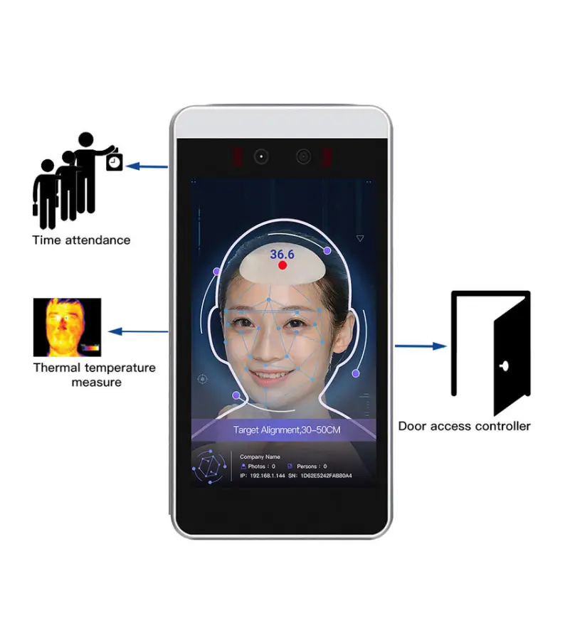 Face Recognition Access Control Time Attendance Machine Facial Recognition Biometric Access Control Products — image 7