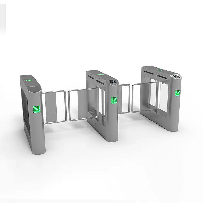 Small Swing Gate with Speed Pass Guard Access Control Anti-tailgating Fingerprint & Face Recognition Card Turnstiles Gate — image 4