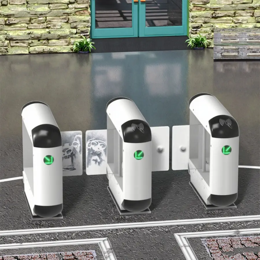 Good Price Cute Children's Attendance System Playground with Swipe Card Access Control SWing Barrier Turnstile Gate Type — image 3