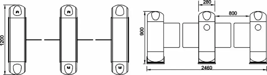 Good Price Cute Children's Attendance System Playground with Swipe Card Access Control SWing Barrier Turnstile Gate Type — image 4