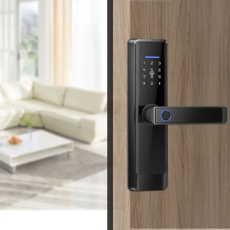 Cerradura Inteligente Con Fingerprint Y Wifi Compatible Con Google Home Y Alexa Para Puertas De Aluminio Y Madera — image 4