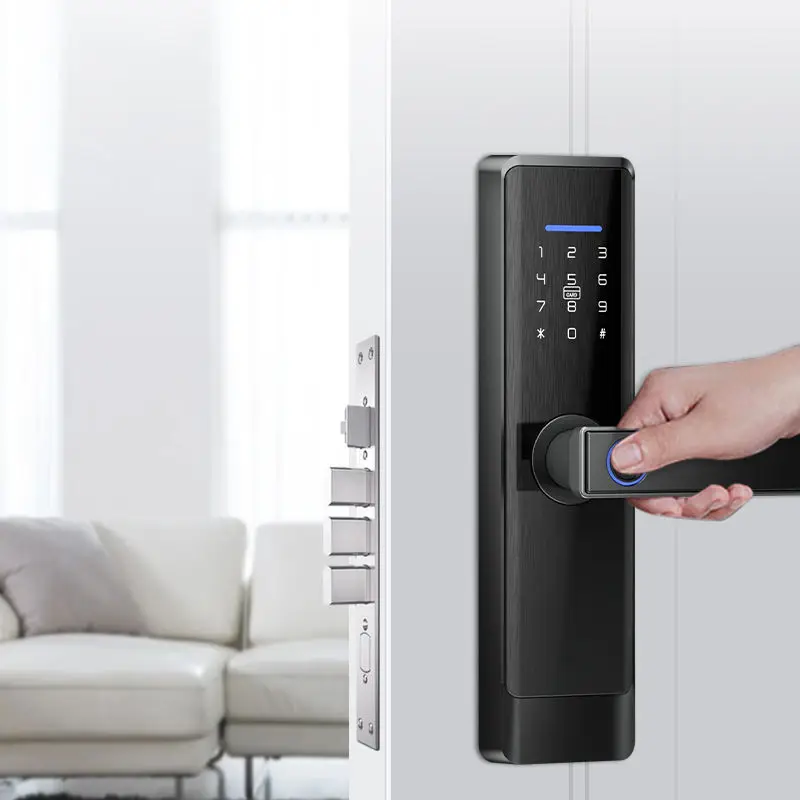 Cerradura Inteligente Con Fingerprint Y Wifi Compatible Con Google Home Y Alexa Para Puertas De Aluminio Y Madera — image 5
