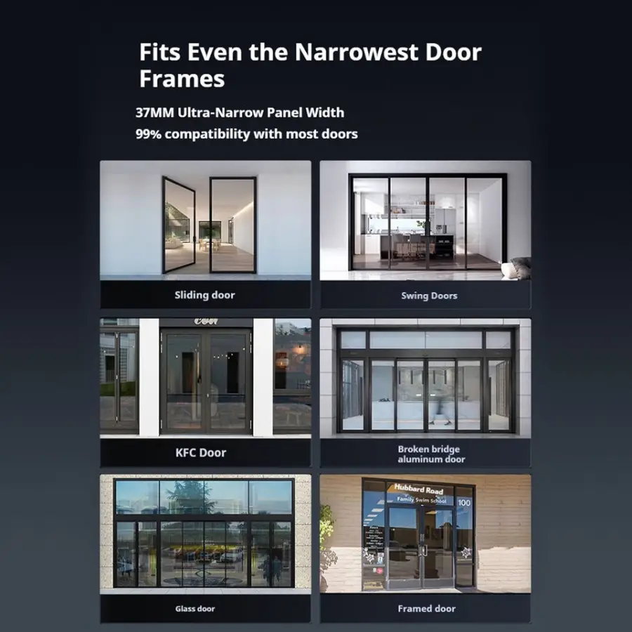 Outdoor Aluminum Smart Lock Door Keyless Digital Face Recognition Palm Vein Fingerprint Tuya Wifi Waterproof Camera-Cloud Data — image 7