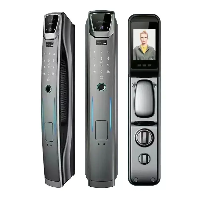 TOPTEQ TK02 Security Automatic Face Recognition Smart Lock Tuya App Electronic Nfc Ble Fingerprint With Camera With Night Vision — image 3