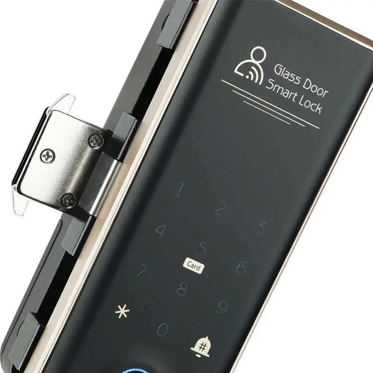 TOPTEQ Z4 Intelligent Glass Door Lock TTlock App Remote Control Digital Lock for Framed Frameless Glass Door — image 4