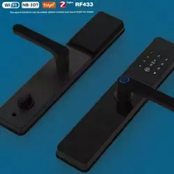 TOPTEQ F8 Tuya Zigbee TTlock Biometric Fingerprint Smart Lock Security Digital Smartlife Smart Door Lock Wifi Zigbee — image 3