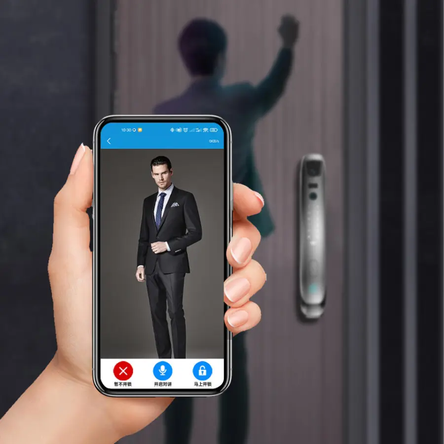 TOPTEQ X13 3D Face Recognition Smart Lock Door Home Automatic USmart Go App Fingerprint Door Lock — image 3