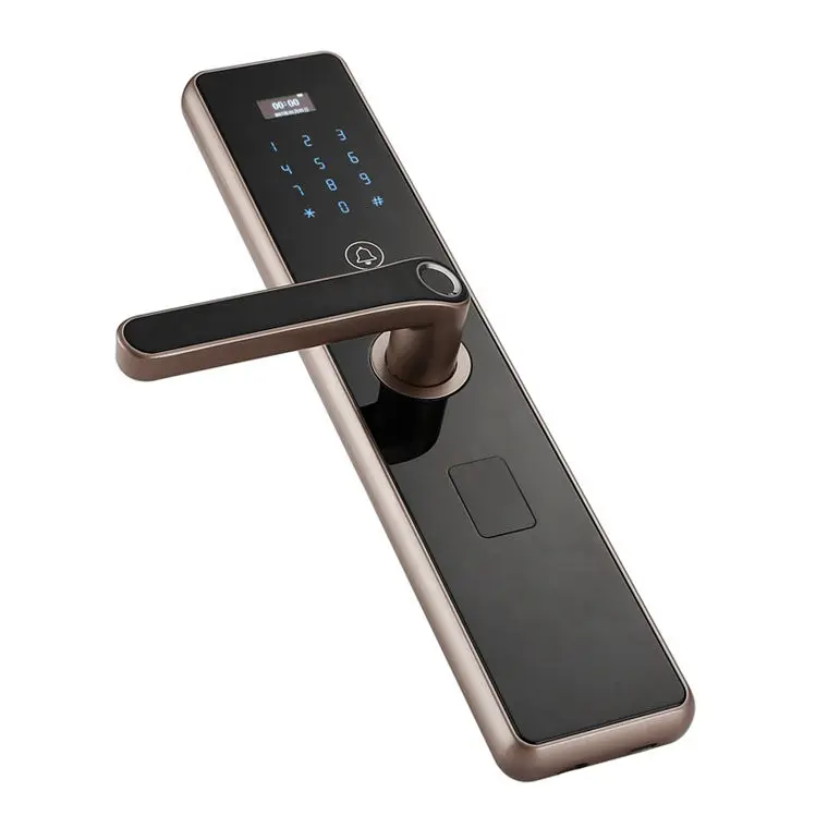 TOPTEQ M6 Tuya App Security Digital Door Lock Wifi Digital Keyless Smart Fingerprint Biometric Smart Door Lock — image 5