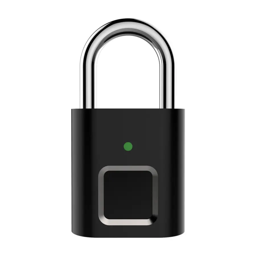 TOPTEQ L34 Security Fingerprint Padlock Smart Padlock With Digital Padlock for Drawers Backpack and Luggage Box — view 1