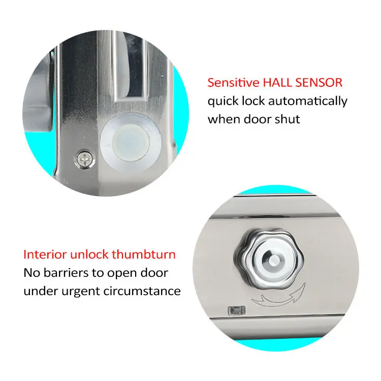 TC20 Split Rim Fingerprint Door Lock Deadbolt Smart Lock Door Handle RFID Electronic Lock — image 4