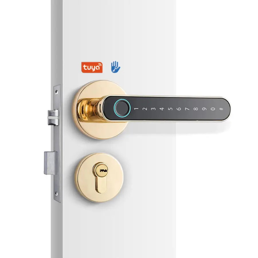 TOPTEQ O3 Tuya TTLock Smart Lock Door Handle Smart Phone Locks App Fingerprint Smart Lock Home — image 3