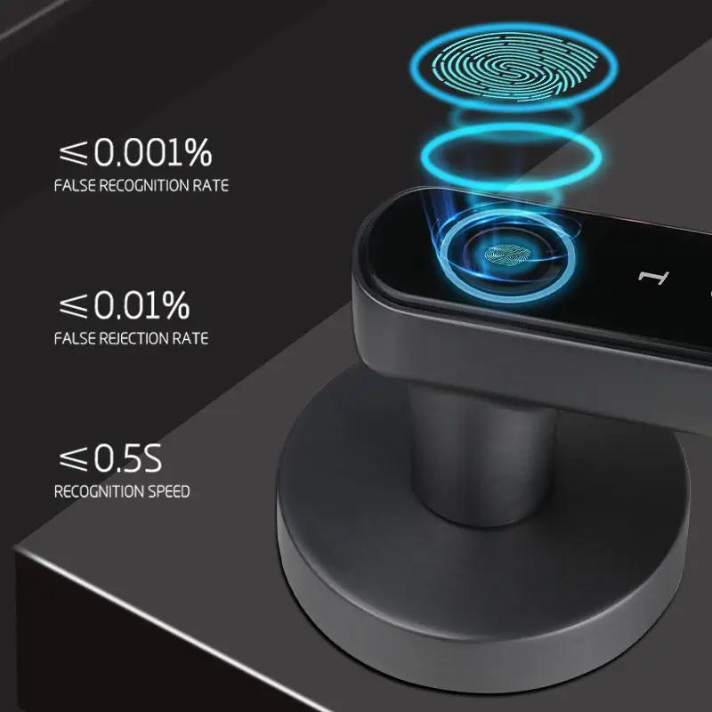 TOPTEQ O3 Tuya TTLock Smart Lock Door Handle Smart Phone Locks App Fingerprint Smart Lock Home — image 6