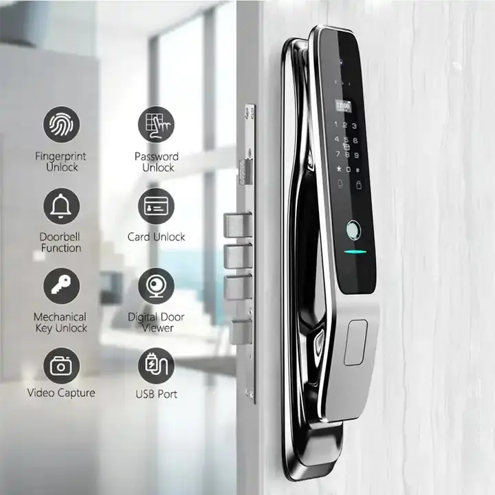 Topteq New Updated 3D Face Recognition Video Doorbell Tuya App Smart Door Lock With High Definition Camera — image 2