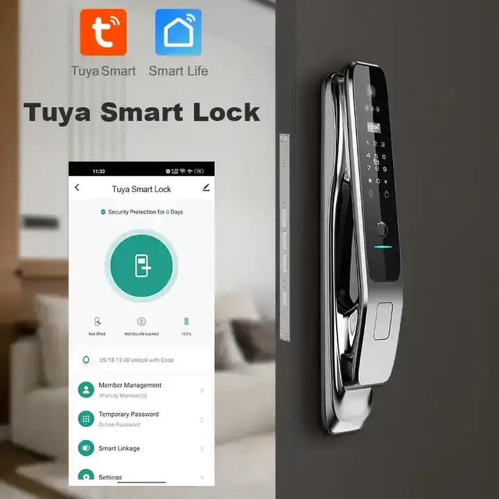 Topteq New Updated 3D Face Recognition Video Doorbell Tuya App Smart Door Lock With High Definition Camera — image 3