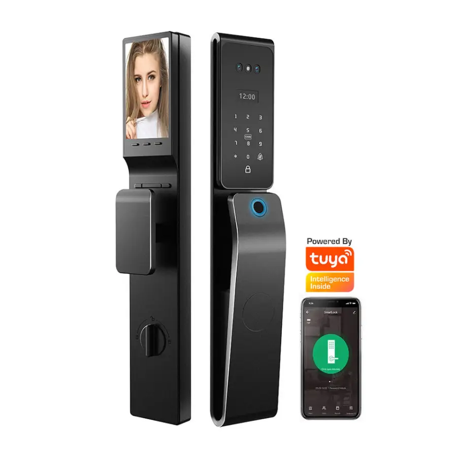 TOPTEQ Z2 PRO Waterproof Smart Lock Tuya Wi-Fi APP Control Cloud Fingerprint Password Card Face Aluminum Alloy Keyless Entry — image 3