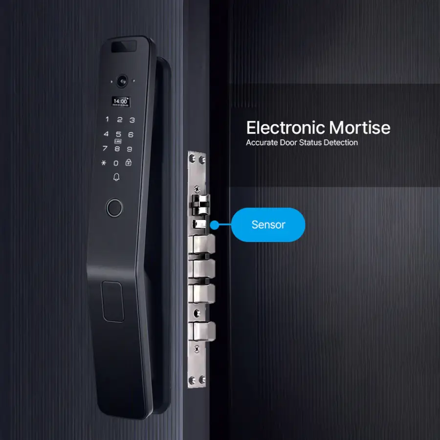 Topteq M20 Keyless Smart Door Lock 4.5-inch HD Display Face Recognition Tuya Icsee Home WiFi Intercom for Wood/Steel/Aluminum — image 4