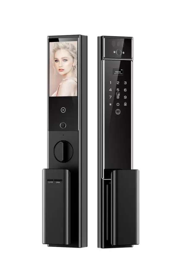 Newly Revealed C90 Smart 3D Face Recognition Palm Vein Door Lock Security Active Intercom Double Camera Home Muti-language Lock — image 2