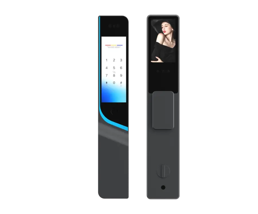 Tuya Smart Lock Dual Super Large Screen Face Recognition Cat Eye Digital Door for Steel Glass Supports Customization WiF — view 1