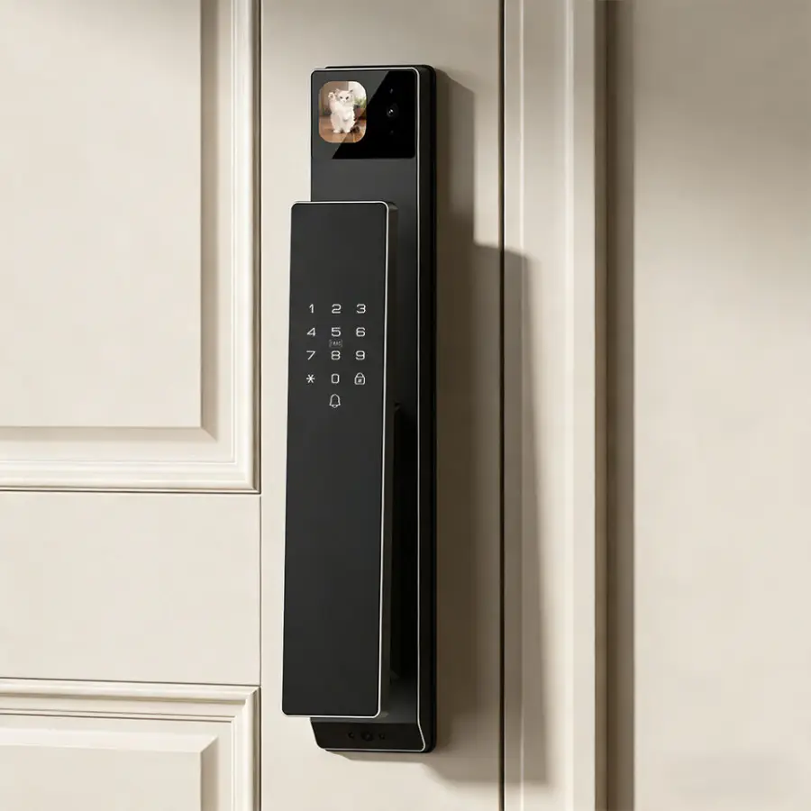 I9909 Ulutura Wholesale Price Digital Smart Tuya Wifi Remote Control Keyless 3d Face Recognition Lock With Fingerprint C — view 1