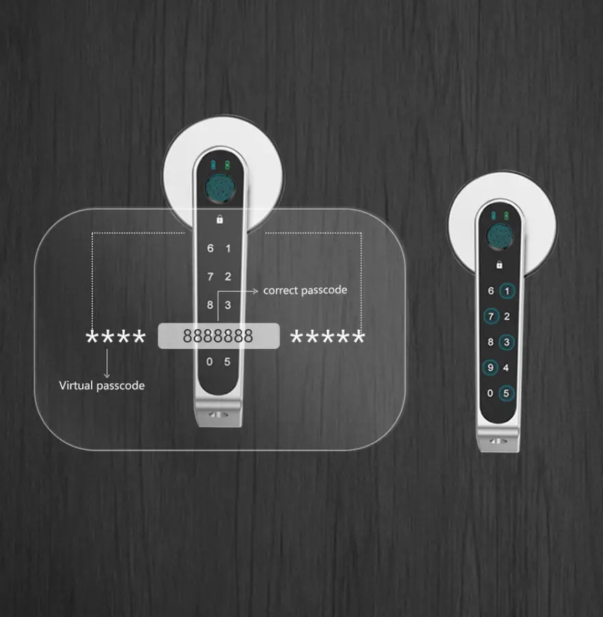 TOPTEQ TP4 Intelligent Fingerprint Electronic Lock Innovative Design Bedroom Door Handles Cloud Data Storage Wi-Fi Network — image 6