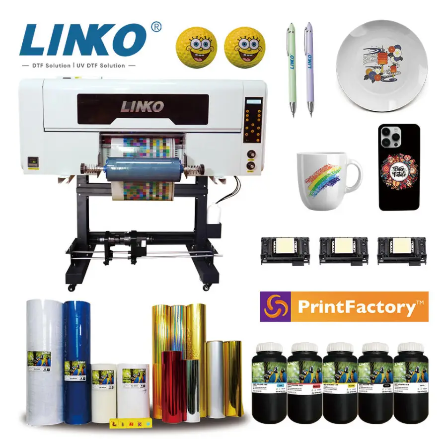 UV DTF Sticker Printer A3 30cm With Epson XP600 Heads Electric Laminating Integrated Printing Machine — image 2