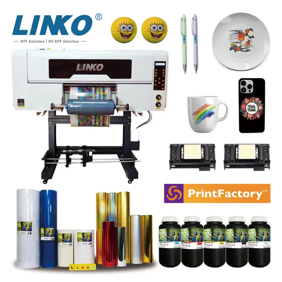 UV DTF Sticker Printer A3 30cm With Epson XP600 Heads Electric Laminating Integrated Printing Machine — image 3