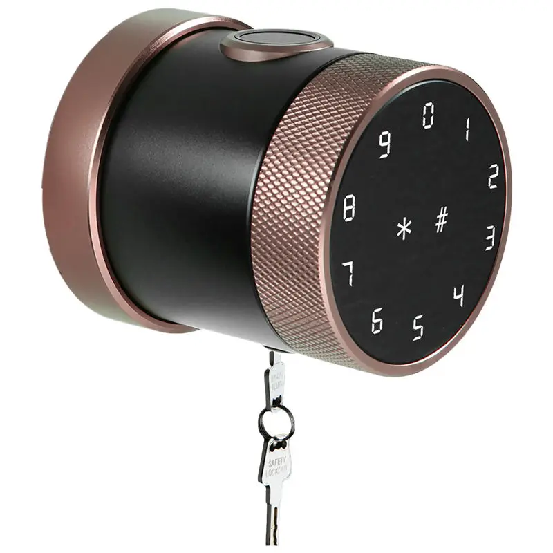 Knob Lock Smart Deadbolt Intelligent Electronic Fingerprint Lock Code Tuya APP Control Zinc Alloy/Aluminum Alloy Easy — image 3